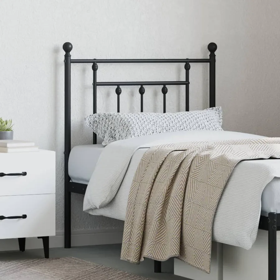 Tête de lit de remplacement métal noir 75 cm - 3
