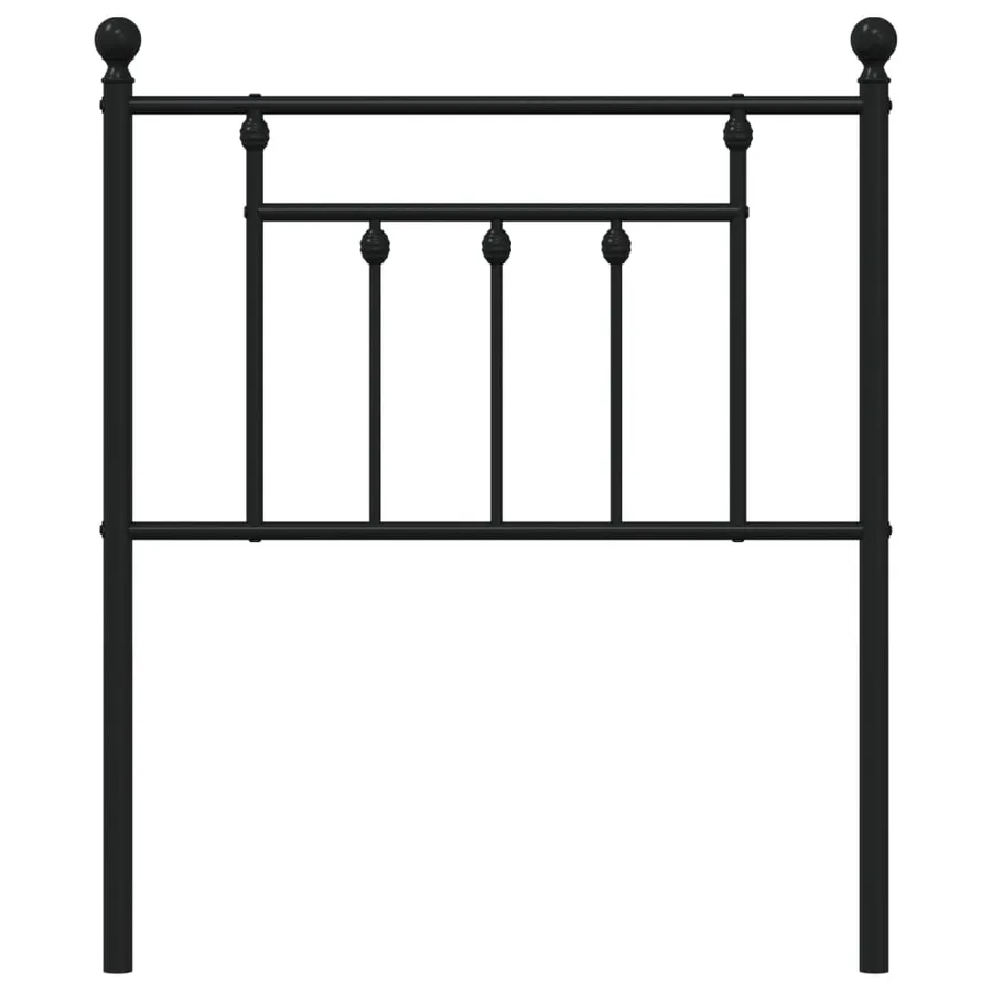 Tête de lit de remplacement métal noir 75 cm - 4