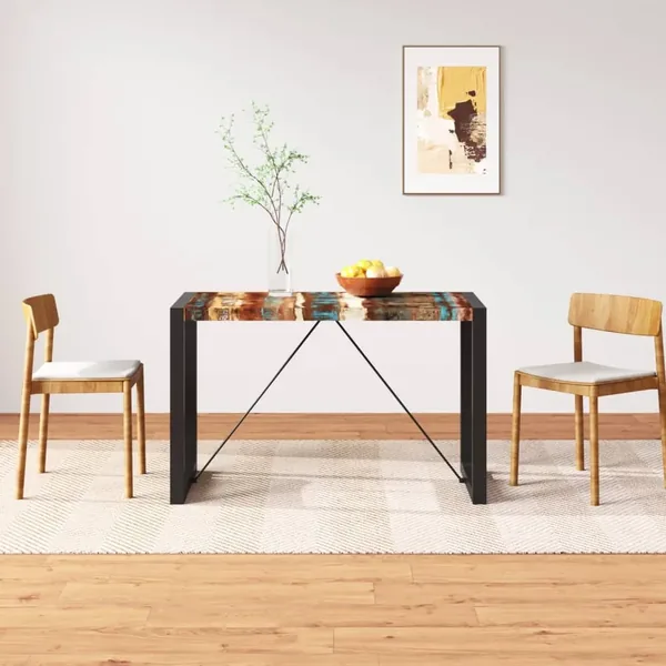 Table à manger Bois de récupération massif 120 cm