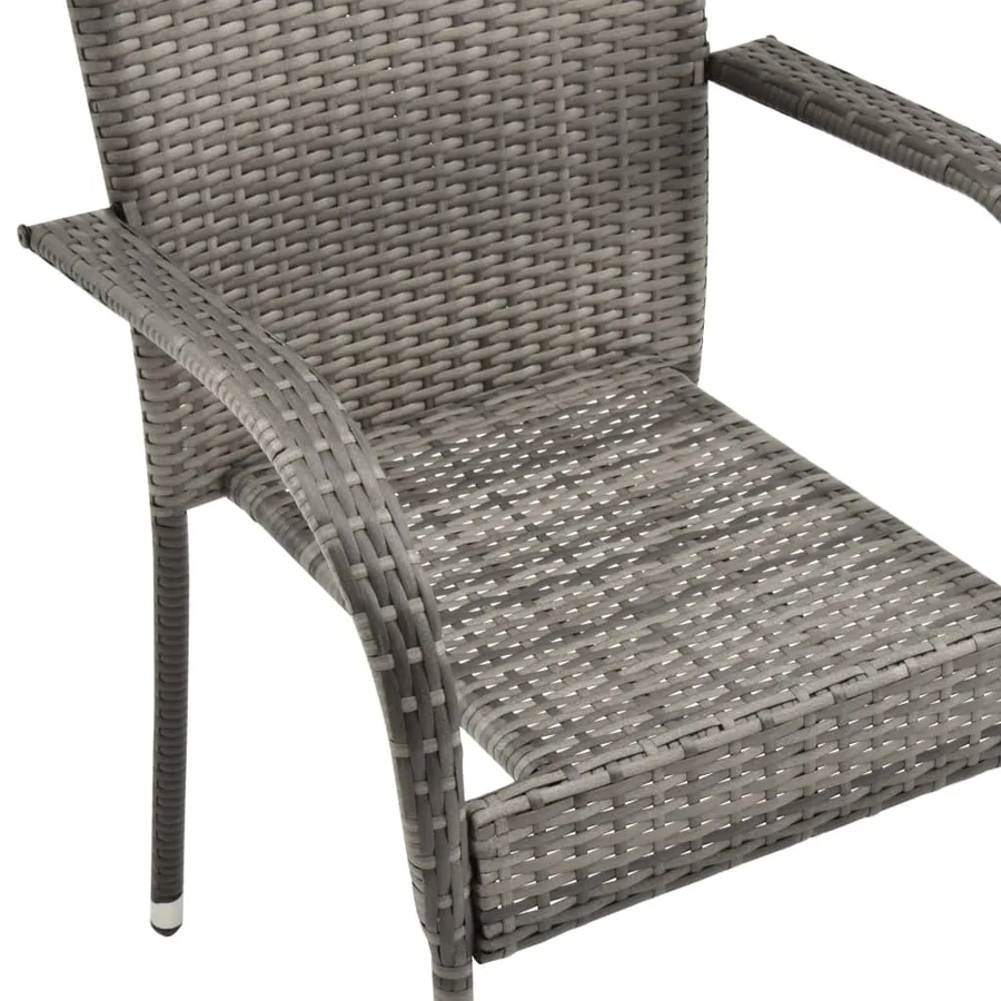 Ensemble à manger de jardin 3 pcs Gris - 10