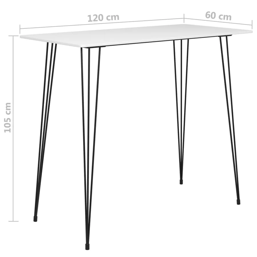 Ensemble de bar 5 pcs Blanc et noir - 12