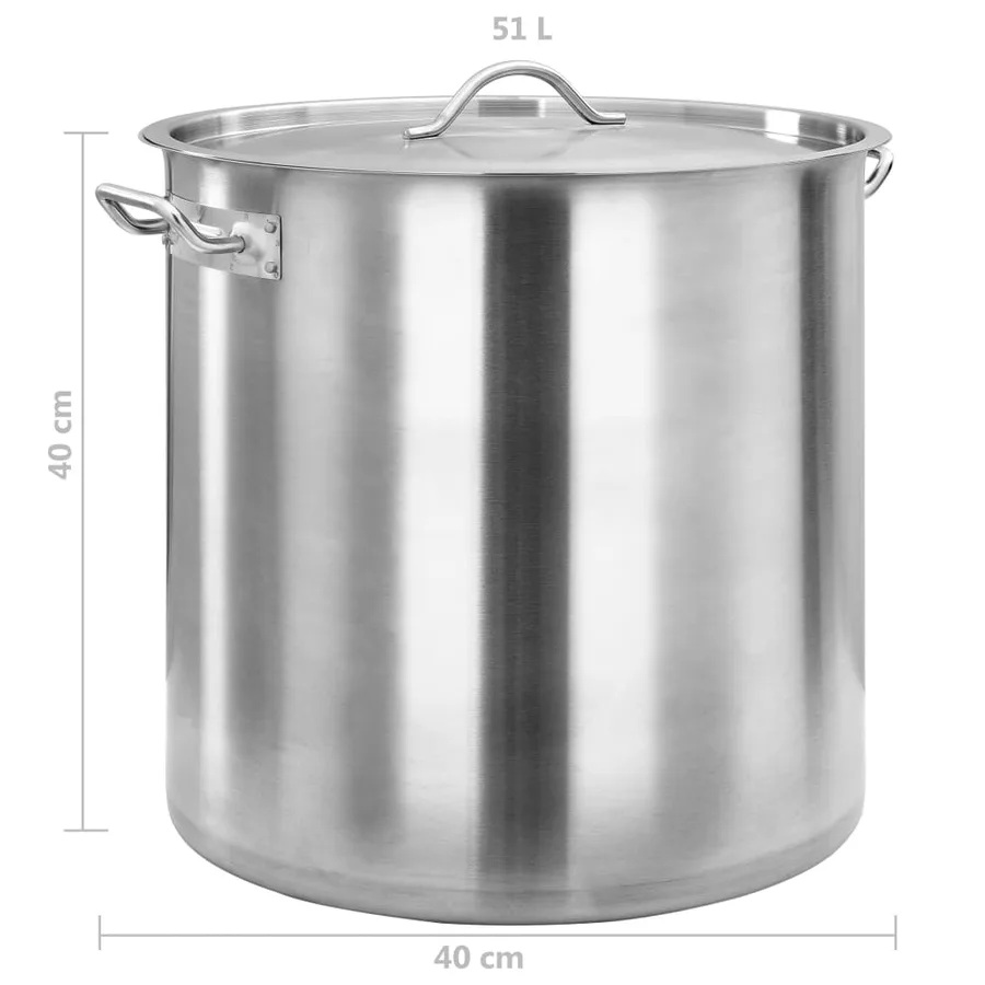 Marmite 50 L 40x40 cm Acier inoxydable - 7