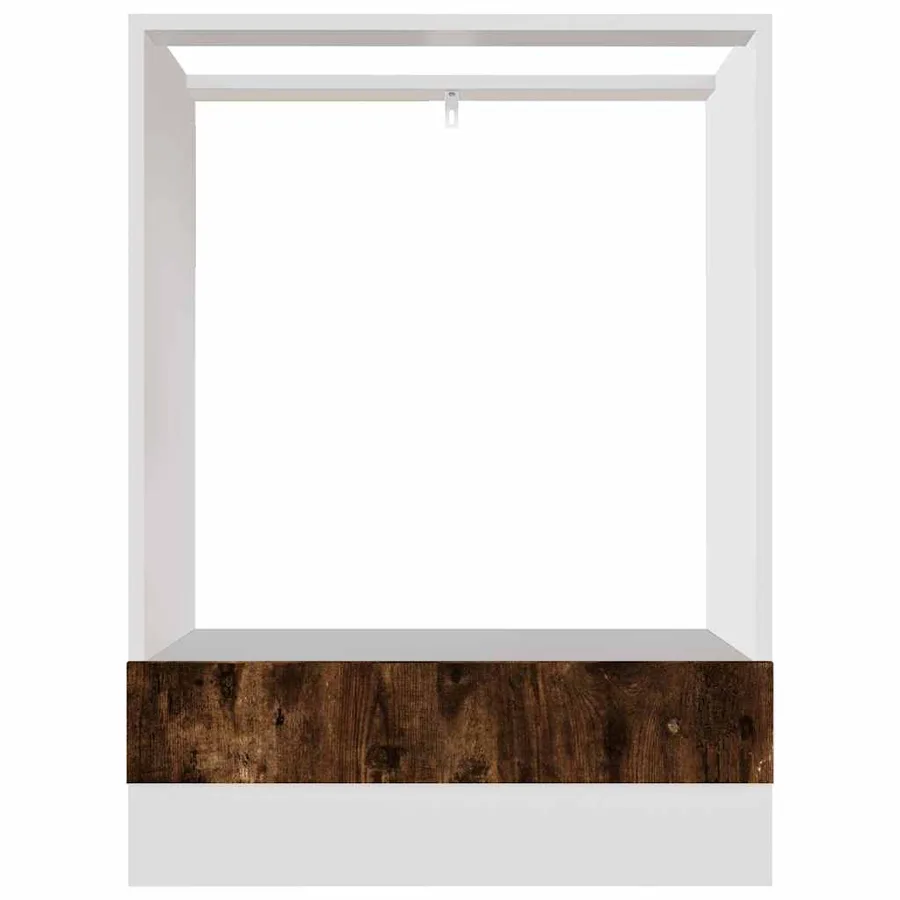Meuble de four "Riga" Chêne fumé 60 x 46 x 81,5 cm Bois d'ingénierie - 5