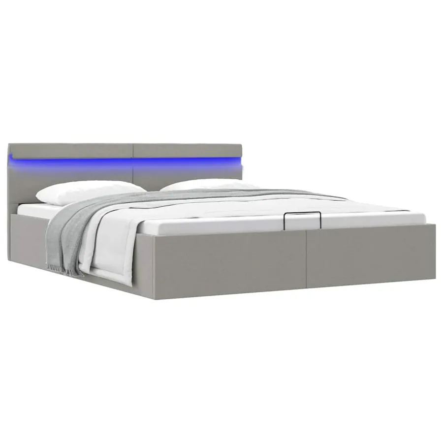 Cadre de lit à rangement hydraulique sans matelas 180x200 cm