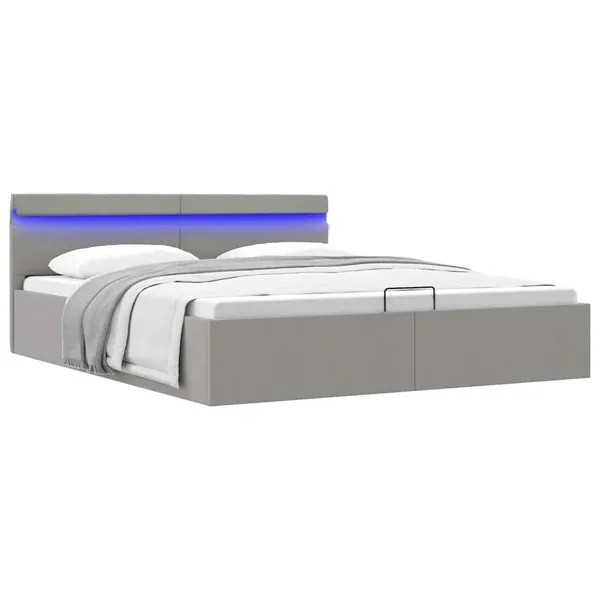 Cadre de lit à rangement hydraulique sans matelas 180x200 cm