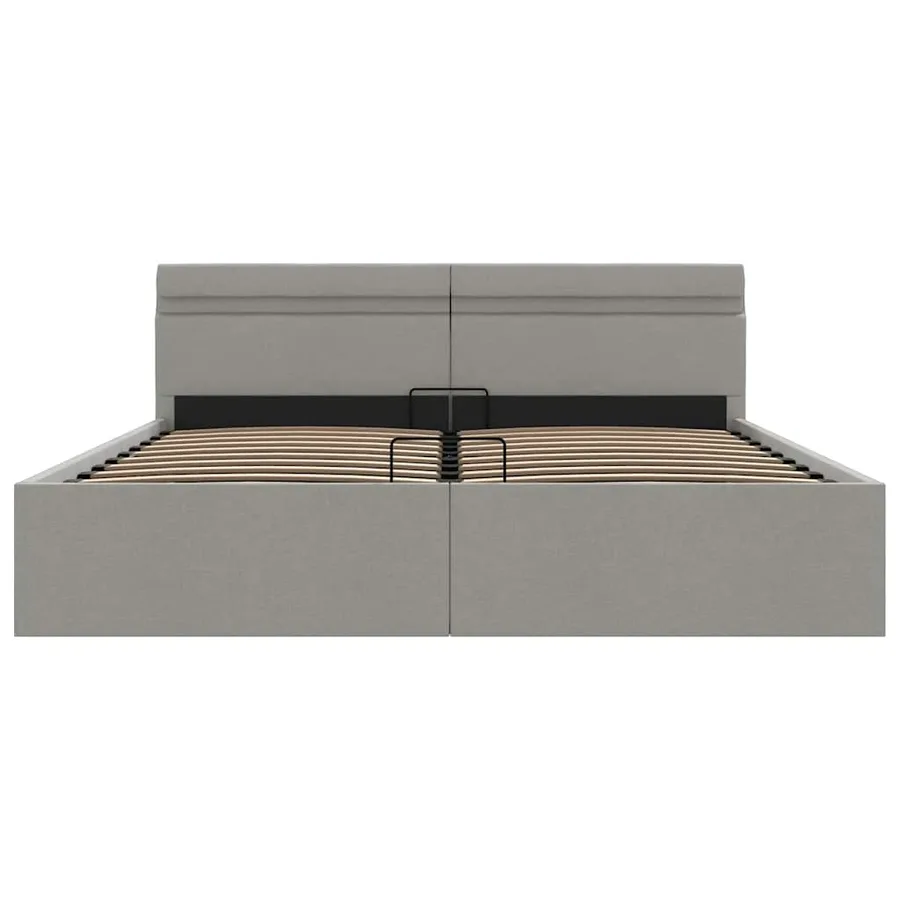 Cadre de lit à rangement hydraulique sans matelas 180x200 cm - 6