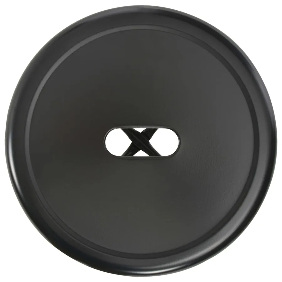 Tabourets de bar lot de 4 noir acier - 6