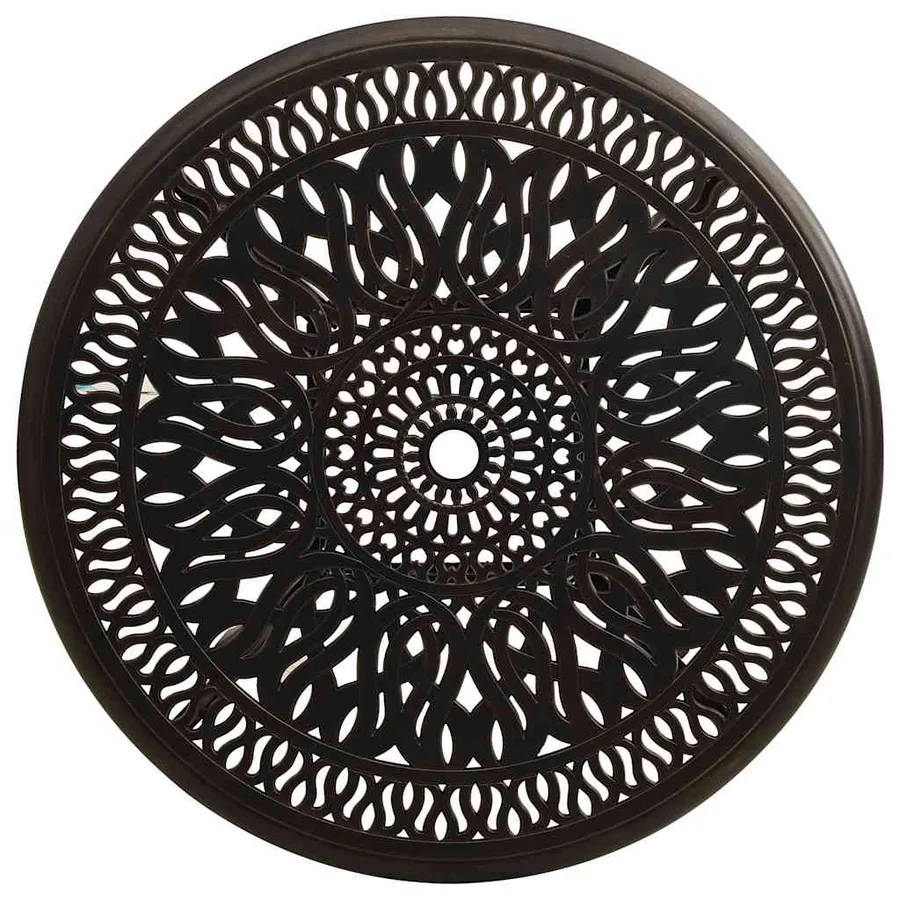 Ensemble de bistro 5 pcs Aluminium coulé Bronze - 12