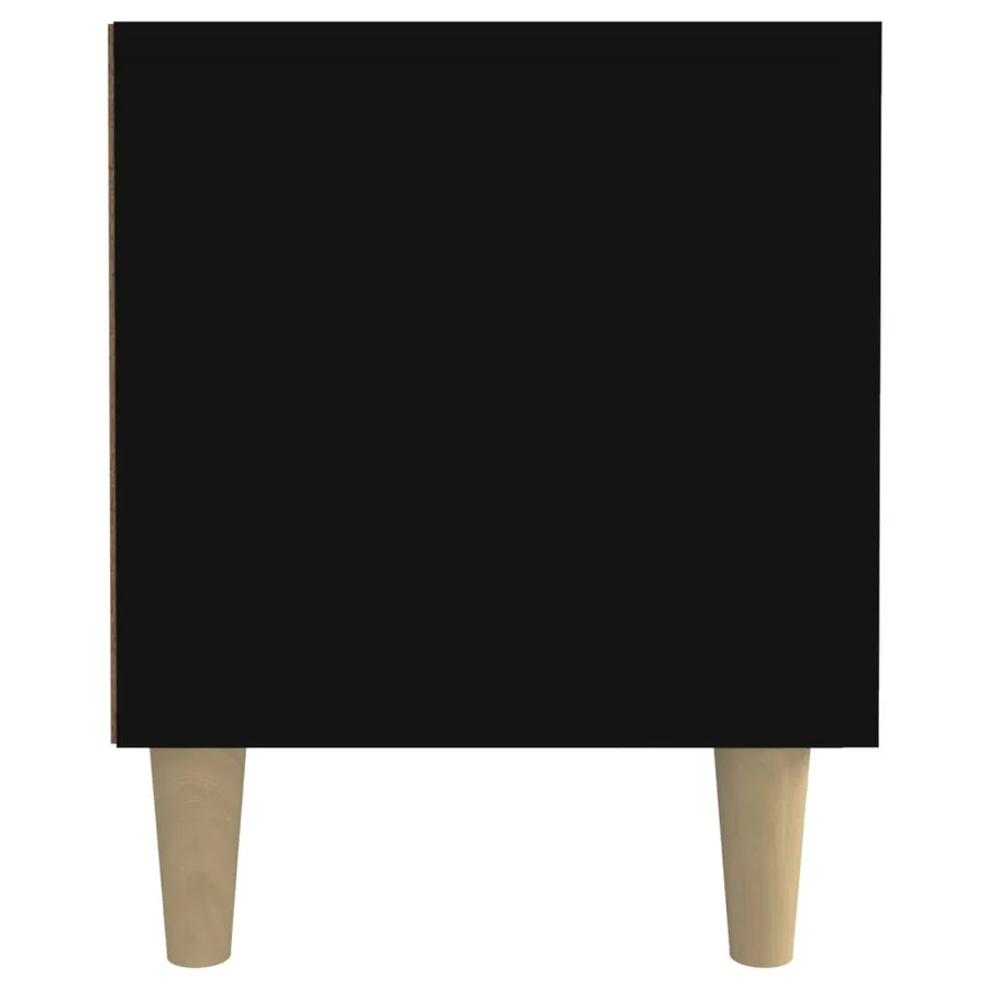 Meuble TV noir 180x31,5x40 cm bois d'ingénierie - 8