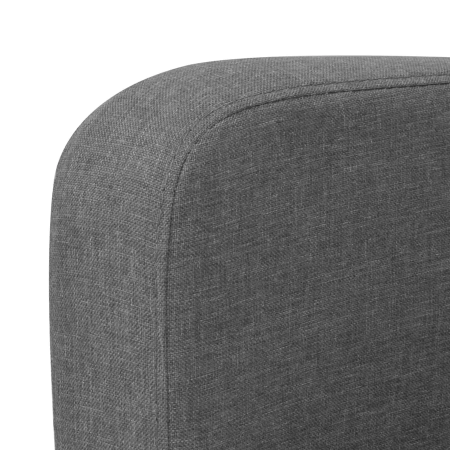 Canapé à 2 places 135x65x76 cm Gris foncé - 3