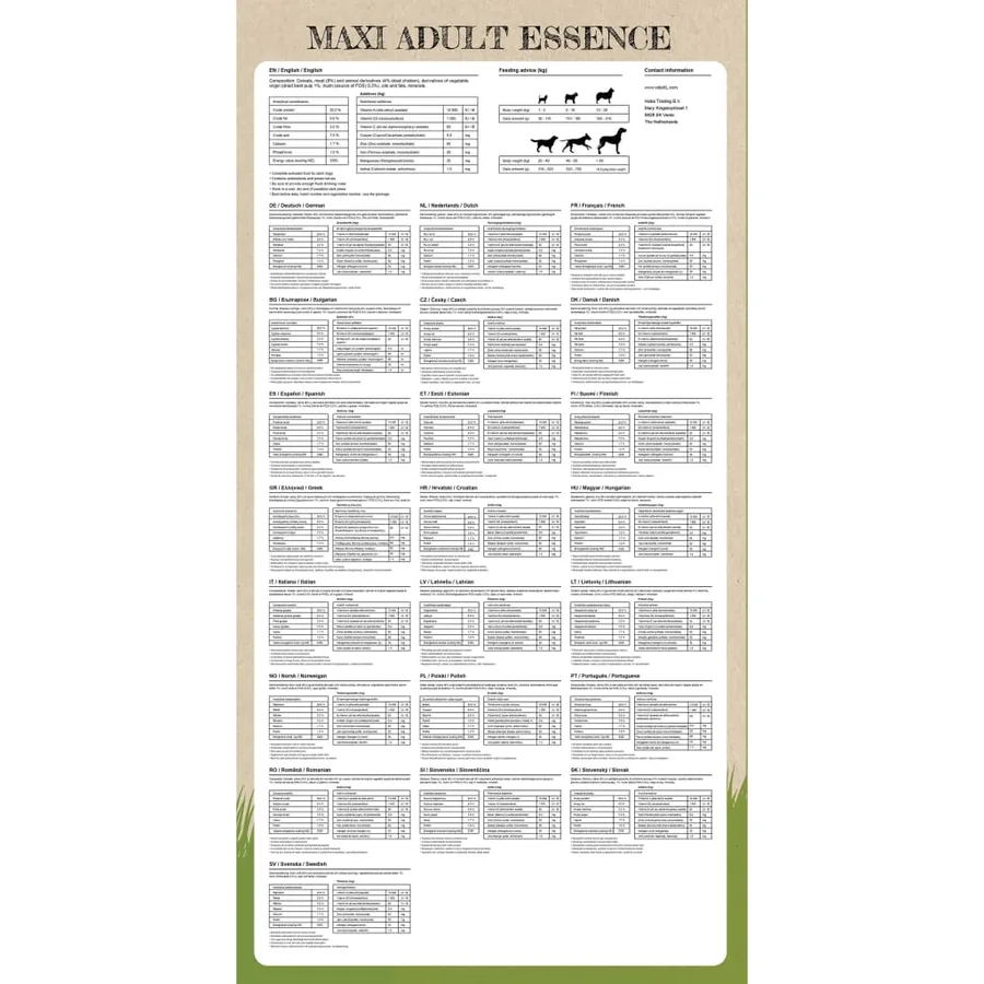 Nourriture pour chiens Maxi Adult Essence Beef&Chicken 2pc 30kg - 8