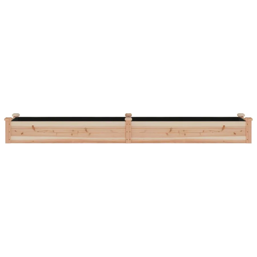 Lit surélevé de jardin doublure 240x45x25 cm bois massif sapin - 4