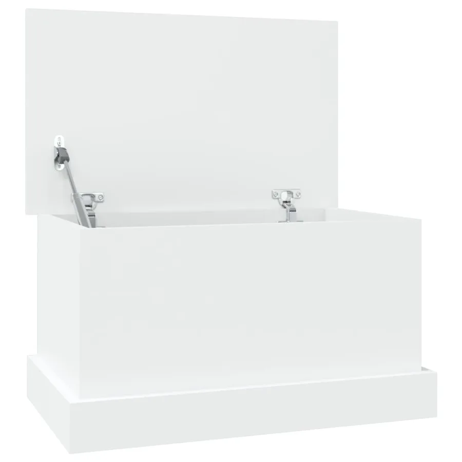 Coffre de rangement Blanc 50x30x28 cm Bois d'ingénierie - 2