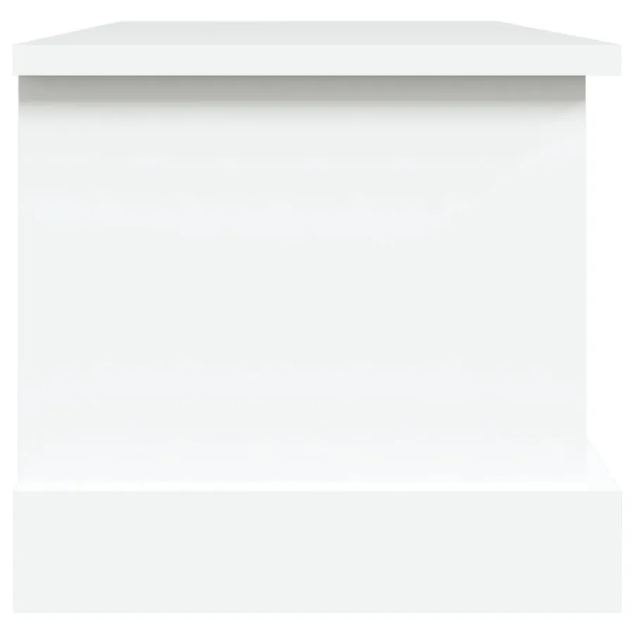 Coffre de rangement Blanc 50x30x28 cm Bois d'ingénierie - 6