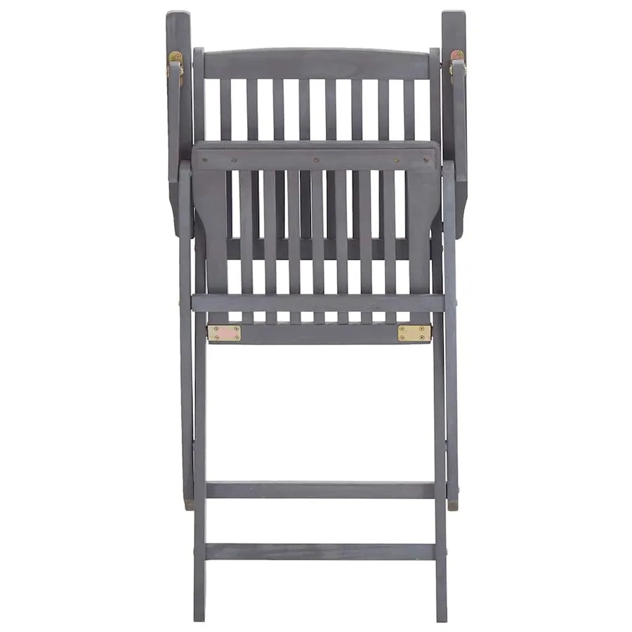Chaises pliables d'extérieur lot de 2 et coussins Bois d'acacia - 15