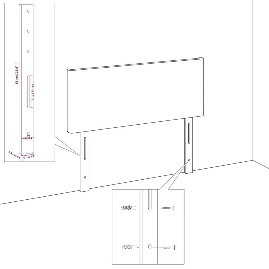 Cadre de lit sans matelas avec tête de lit gris clair 80x200cm - 12
