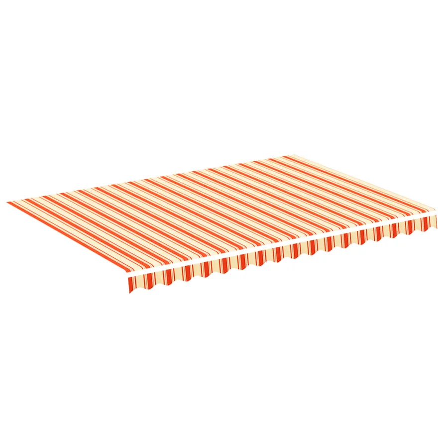 Tissu de remplacement pour auvent jaune et orange 3,5x2,5 m polyester - 2