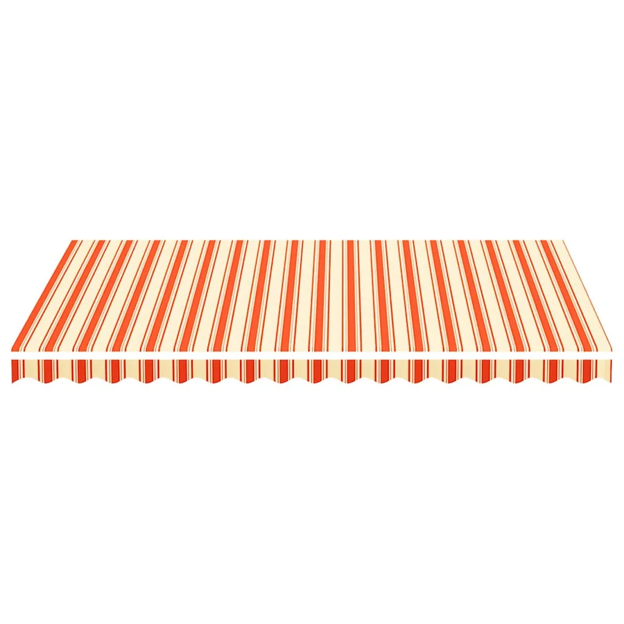 Tissu de remplacement pour auvent jaune et orange 3,5x2,5 m polyester - 3