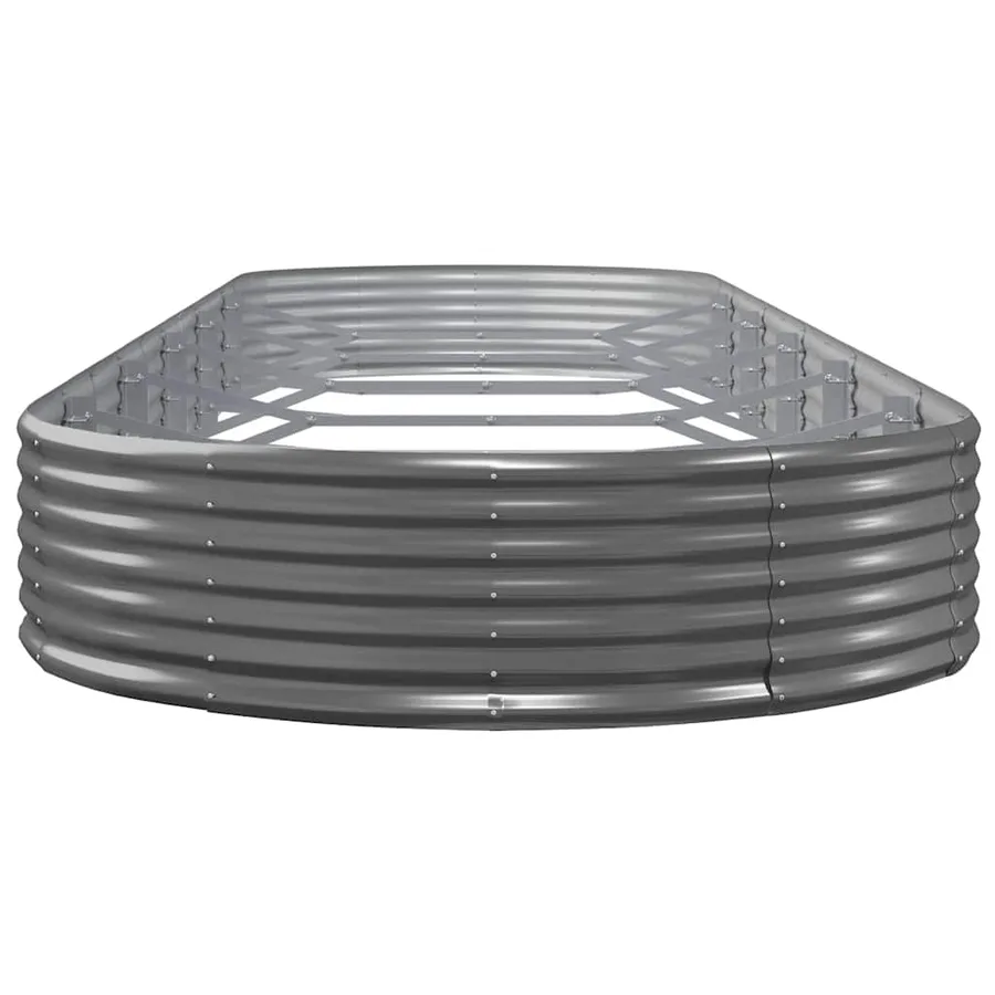 Lit surélevé de jardin Acier galvanisé Anthracite - 4