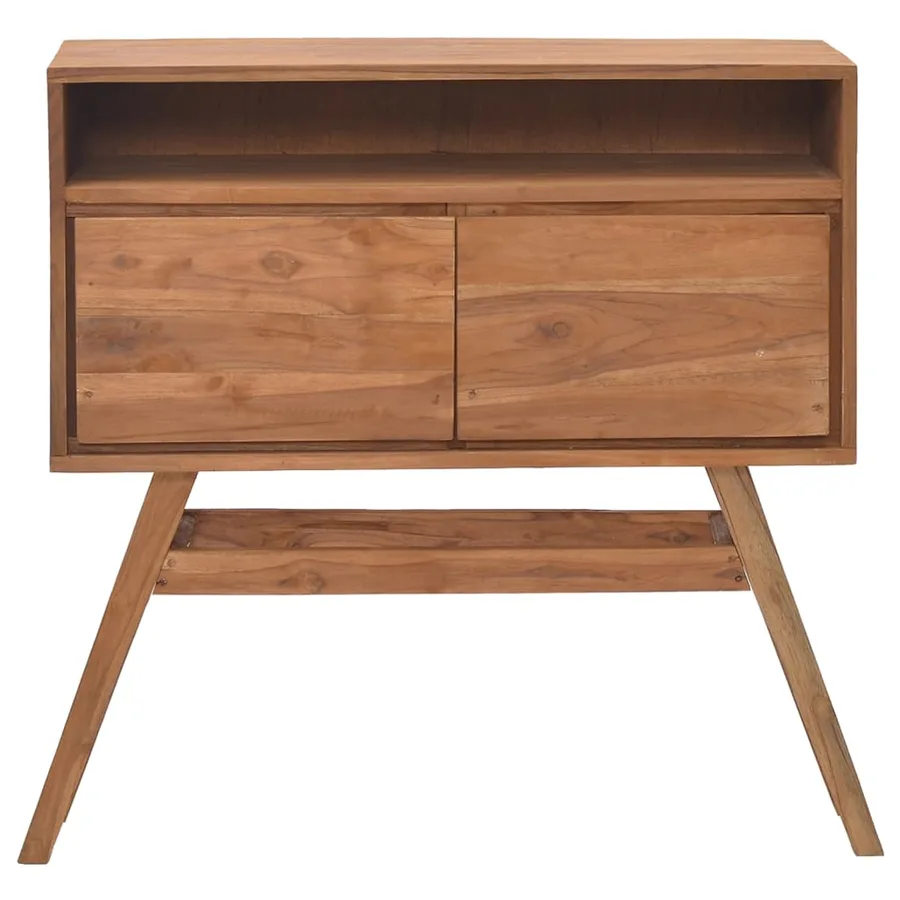 Table console 80x30x80 cm Bois de teck solide - 3