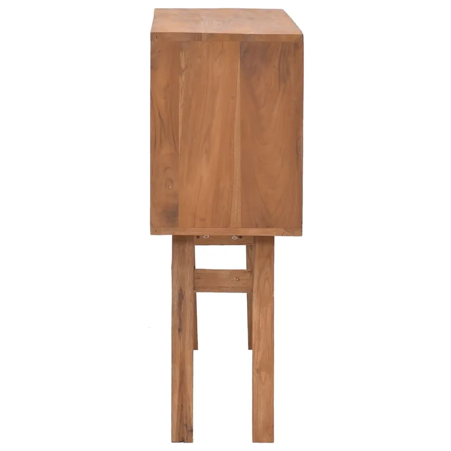 Table console 80x30x80 cm Bois de teck solide - 4