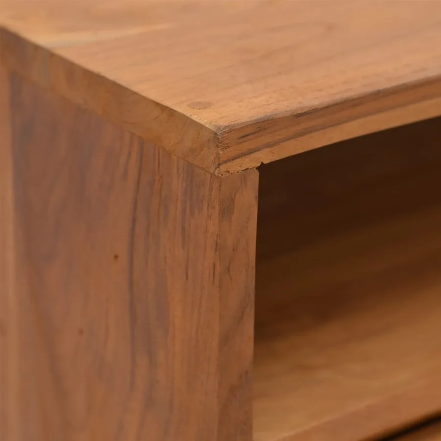 Table console 80x30x80 cm Bois de teck solide - 8