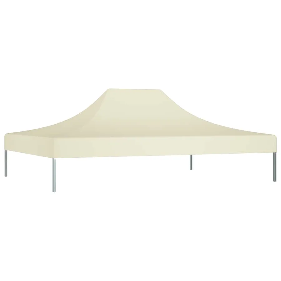 Toit de tente de réception 4x3 m Crème 270 g/m² - 3