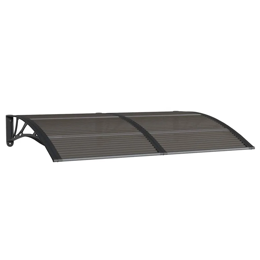 Auvent de porte Noir 150x100 cm Polycarbonate - 2