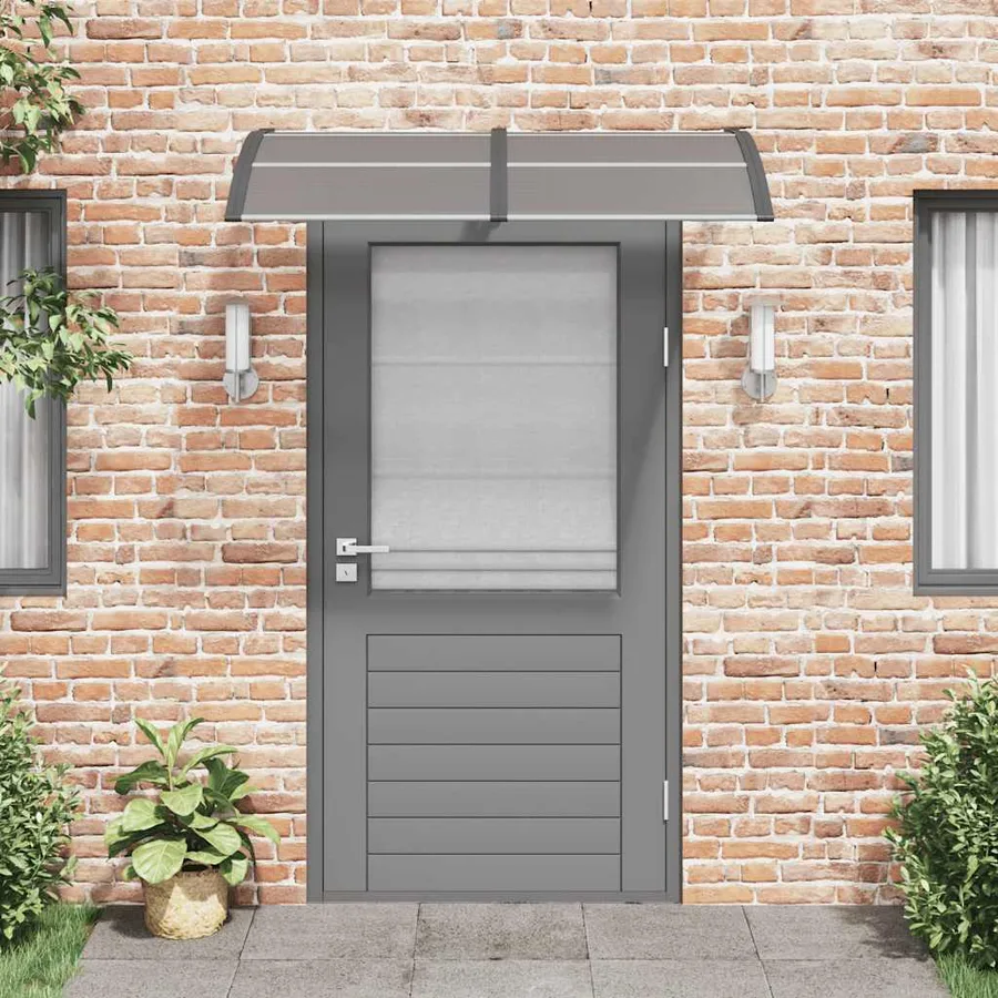 Auvent de porte Noir 150x100 cm Polycarbonate - 3