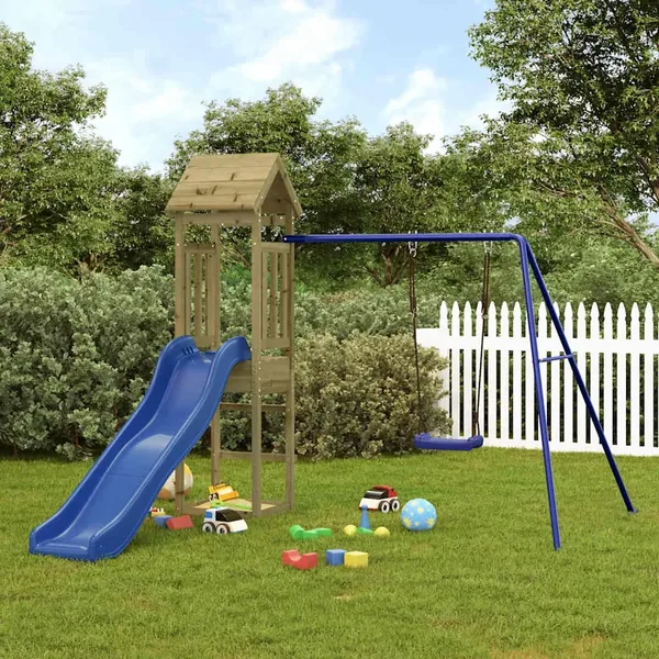 Aire de jeux d'extérieur bois de pin imprégné