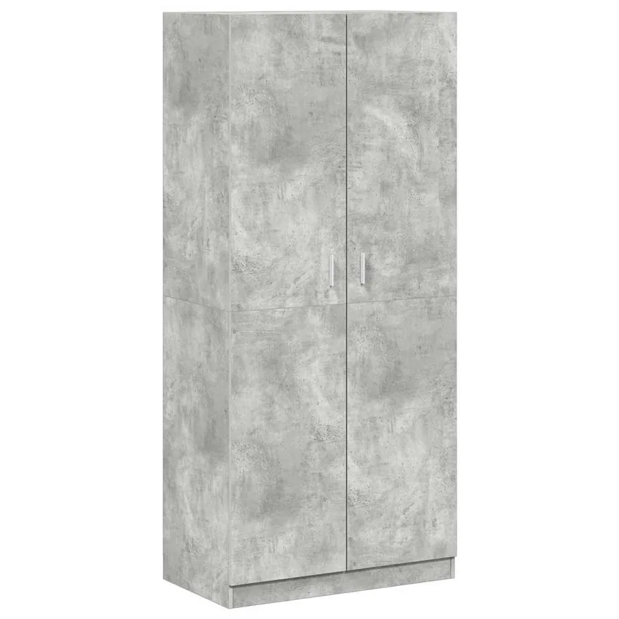 Garde-robe Gris béton 90x52x200 cm Bois d’ingénierie - 2