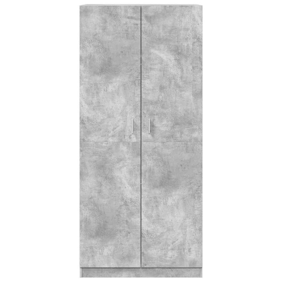 Garde-robe Gris béton 90x52x200 cm Bois d’ingénierie - 5
