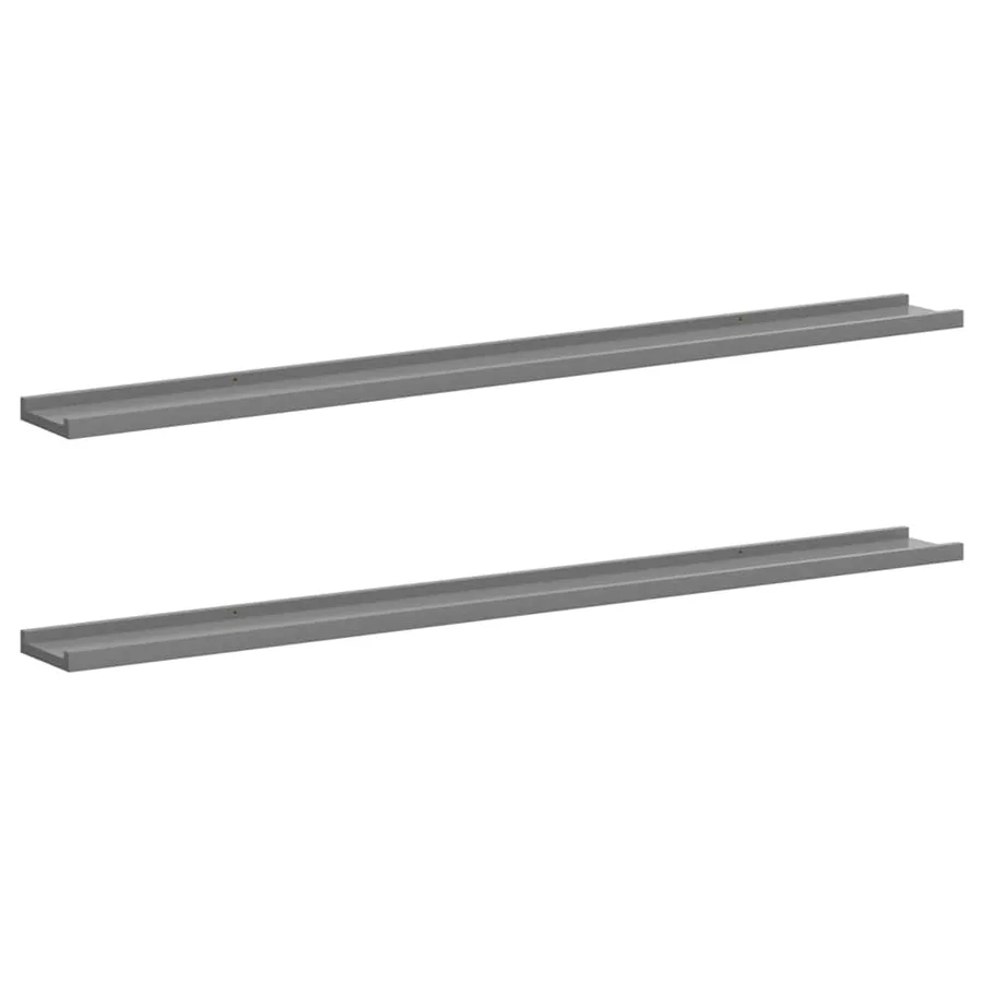Étagères murales 2 pcs Gris 115x9x3 cm - 2