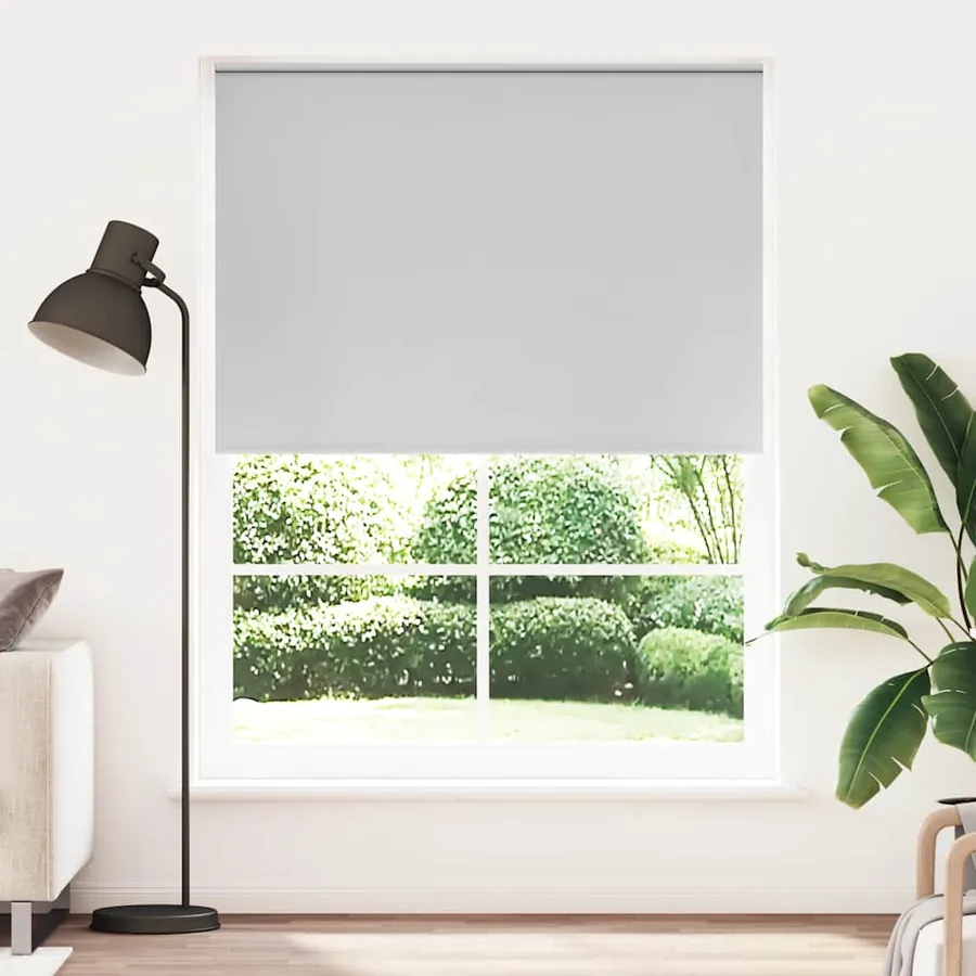Store enrouleur occultant 144,4 x 230 cm, largeur du tissu 140 cm, gris