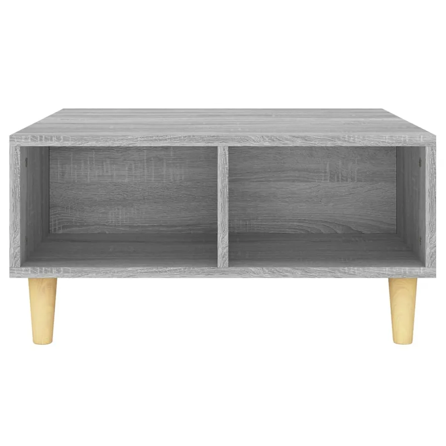 Table basse sonoma gris 60x60x30 cm bois d'ingénierie - 4