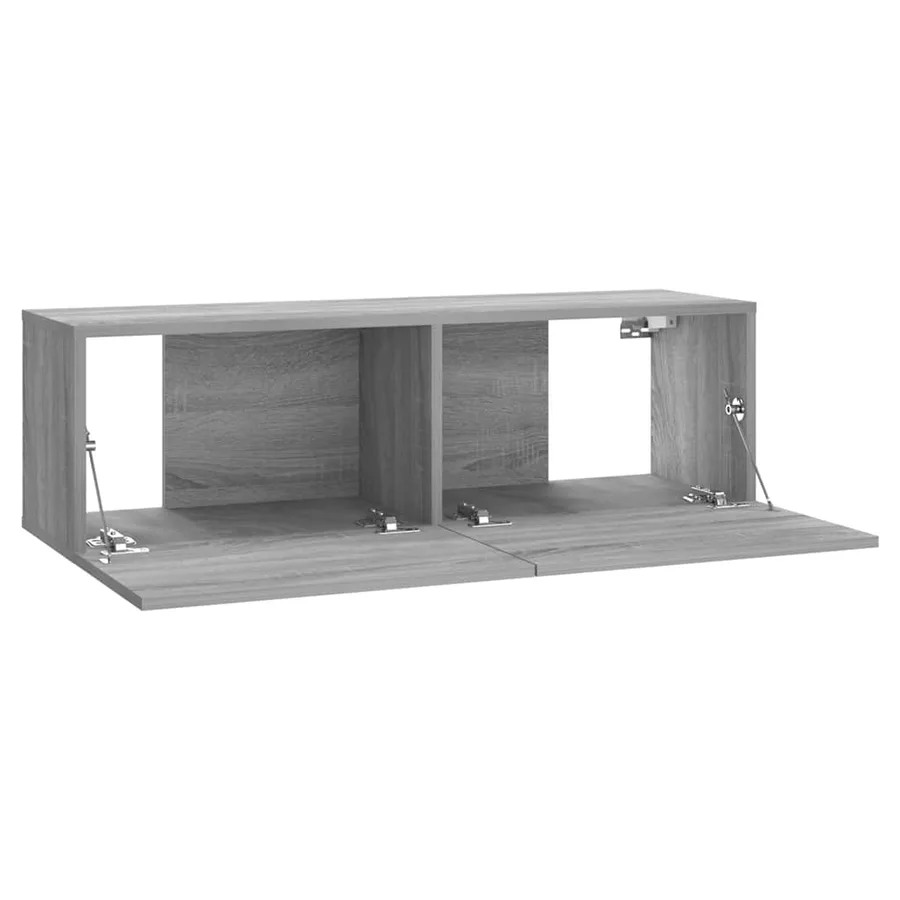 Armoire murale TV Sonoma gris 100x30x30 cm Bois d'ingénierie - 6