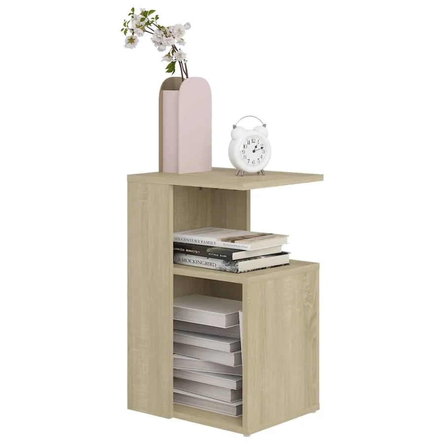 Table d'appoint Chêne sonoma 36x30x56 cm Bois d’ingénierie - 3
