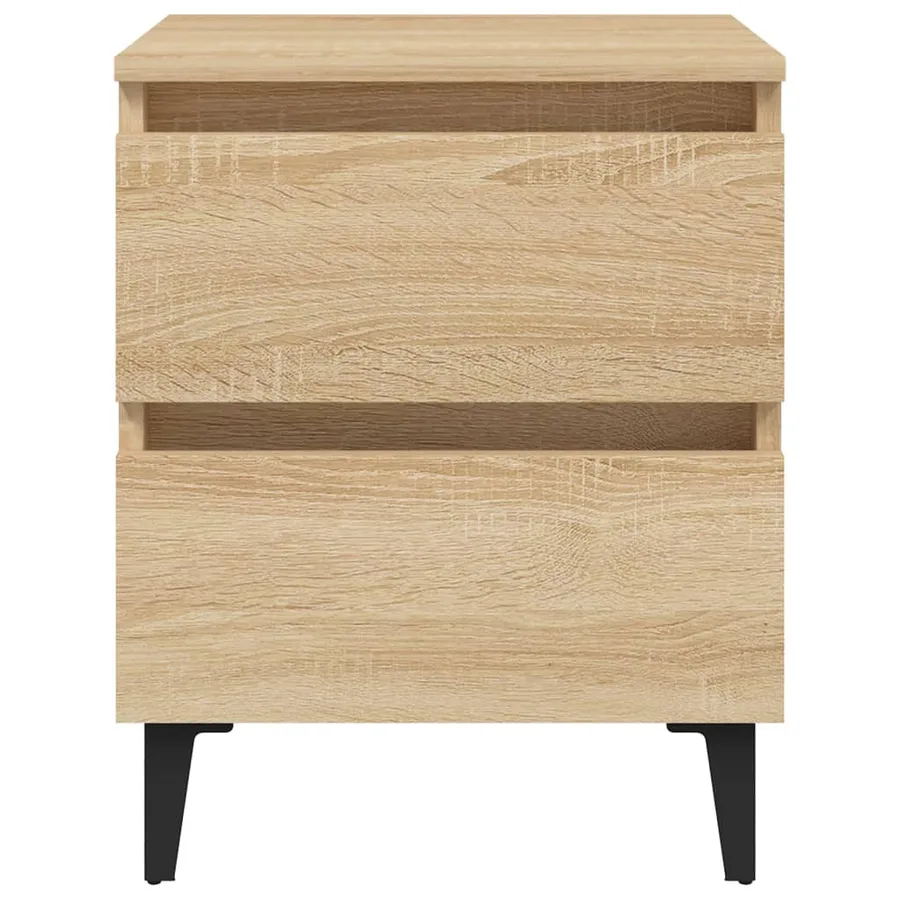 Tables de chevet 2 pcs chêne sonoma 40x35x50 cm bois ingénierie - 4
