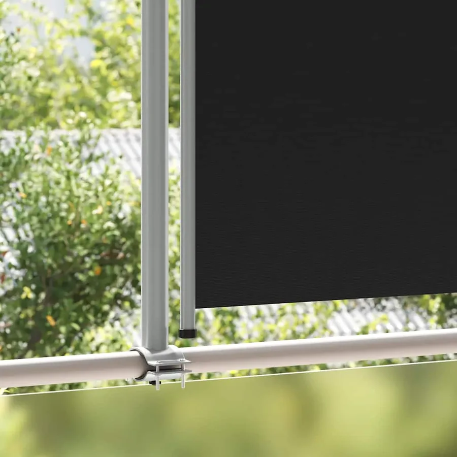 Auvent latéral rétractable de patio 160 x 300 cm Noir - 3
