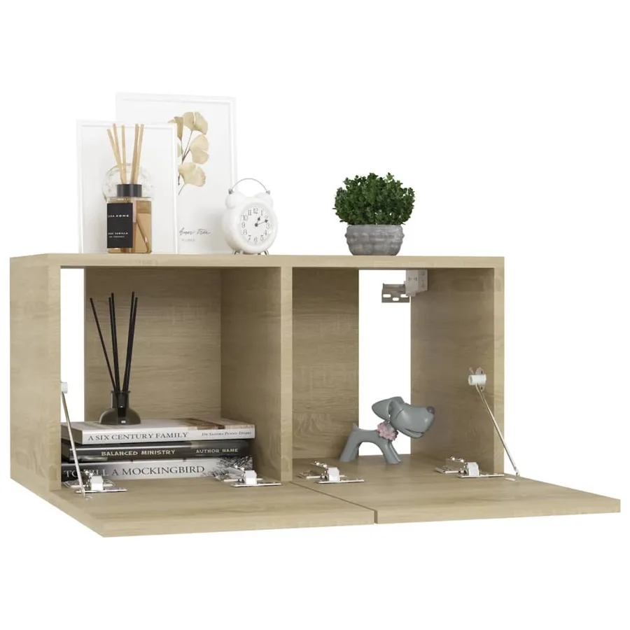 Ensemble de meubles TV 5 pcs Chêne sonoma Bois d'ingénierie - 7