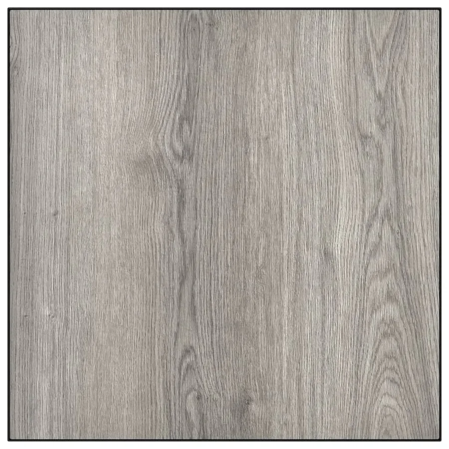 Table basse de jardin gris 55x55x31 cm DPC et acier - 5