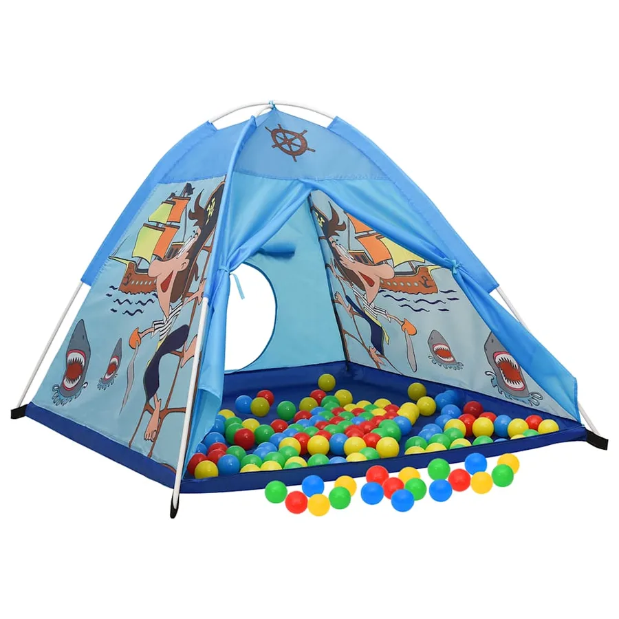 Tente de jeu pour enfants Bleu 120x120x90 cm - 3