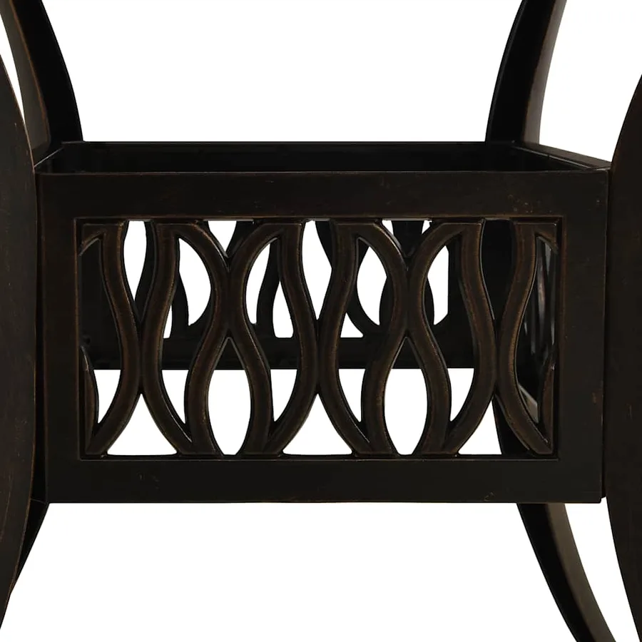 Ensemble de bistro 5 pcs Aluminium coulé Bronze - 12