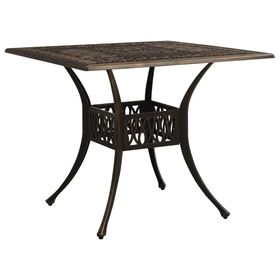 Ensemble de bistro 3 pcs Aluminium coulé Bronze - 10