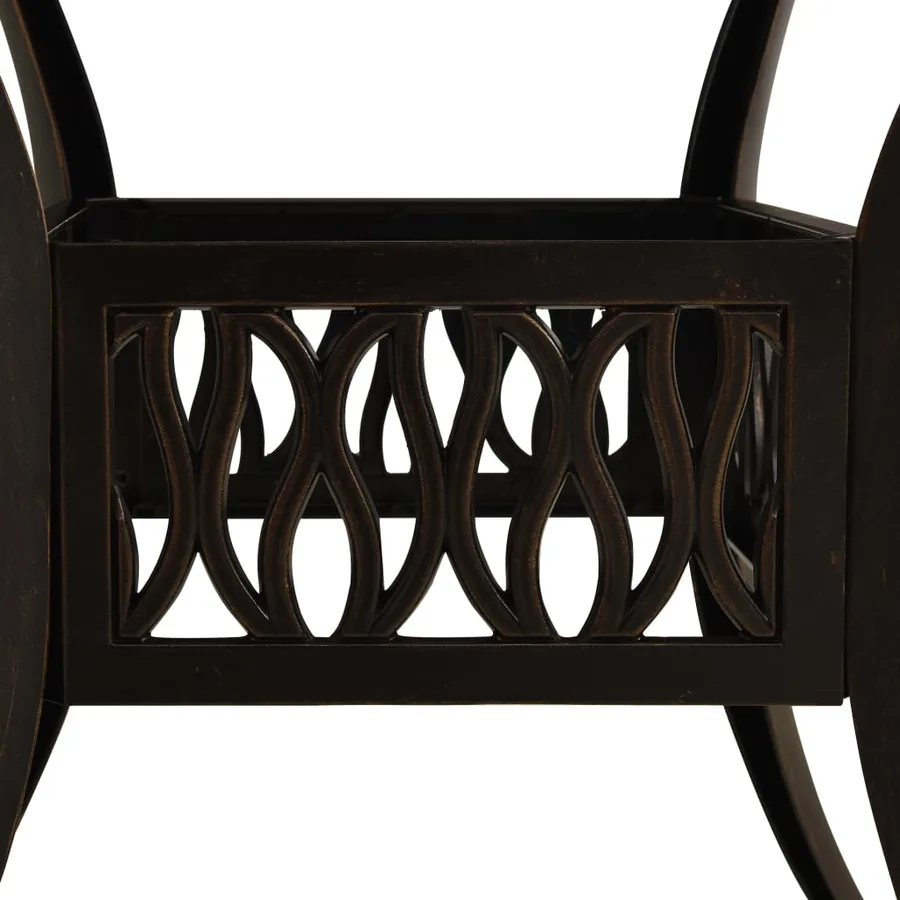 Ensemble de bistro 3 pcs Aluminium coulé Bronze - 13