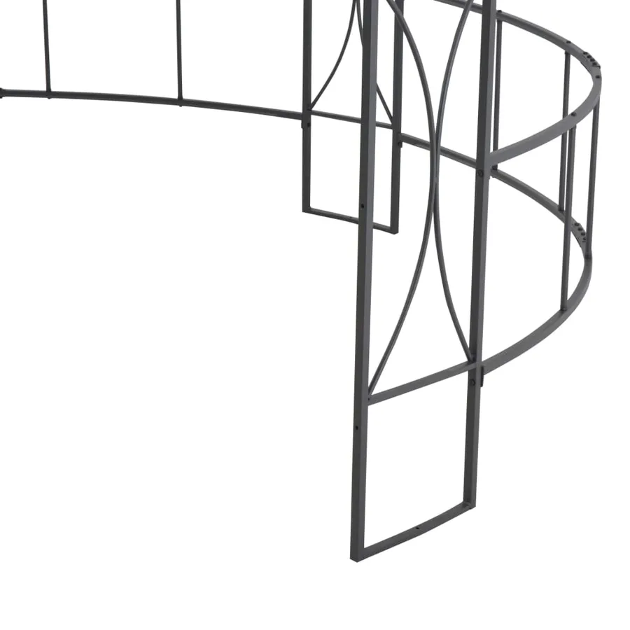 Belvédère 300 x 290 cm Blanc Rond - 5