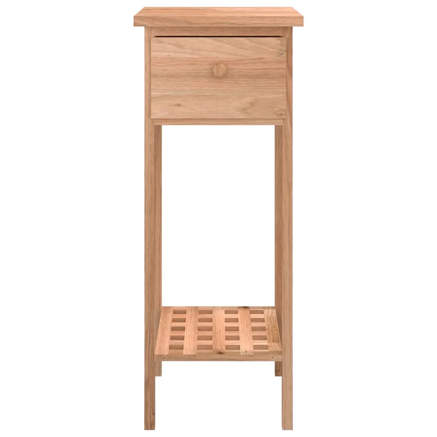 Table d'appoint avec tiroir 25x25x60 cm Bois massif de noyer - 5