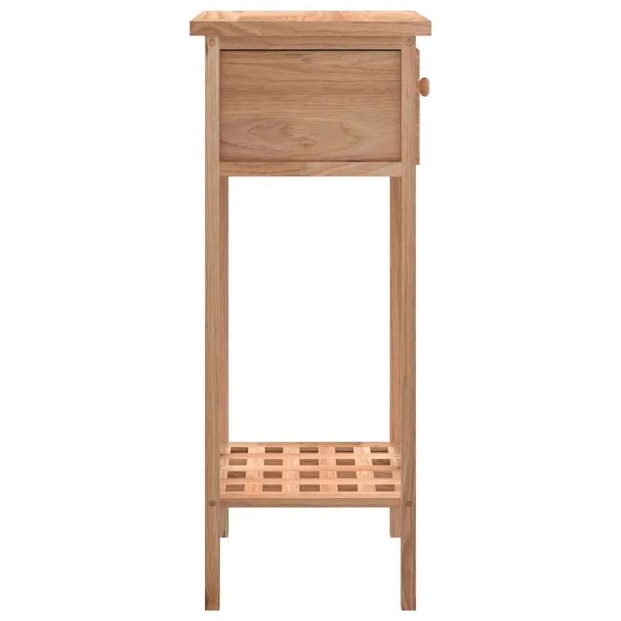 Table d'appoint avec tiroir 25x25x60 cm Bois massif de noyer - 6