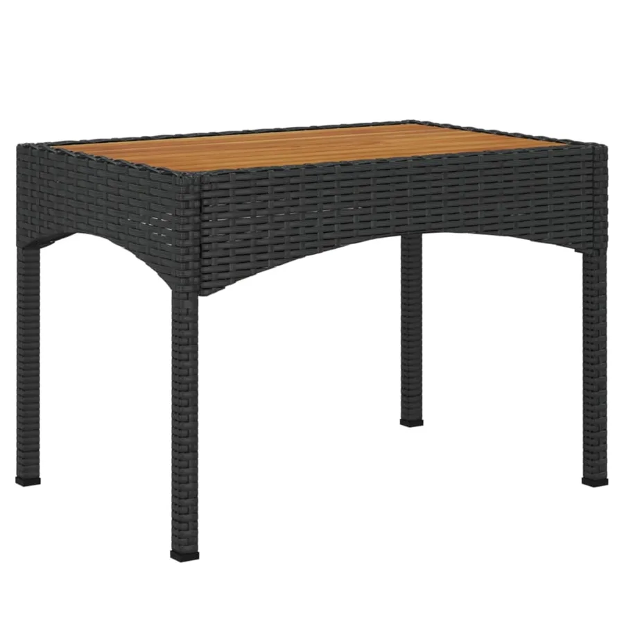 Ensemble à manger de jardin 4 pcs avec coussins noir - 9