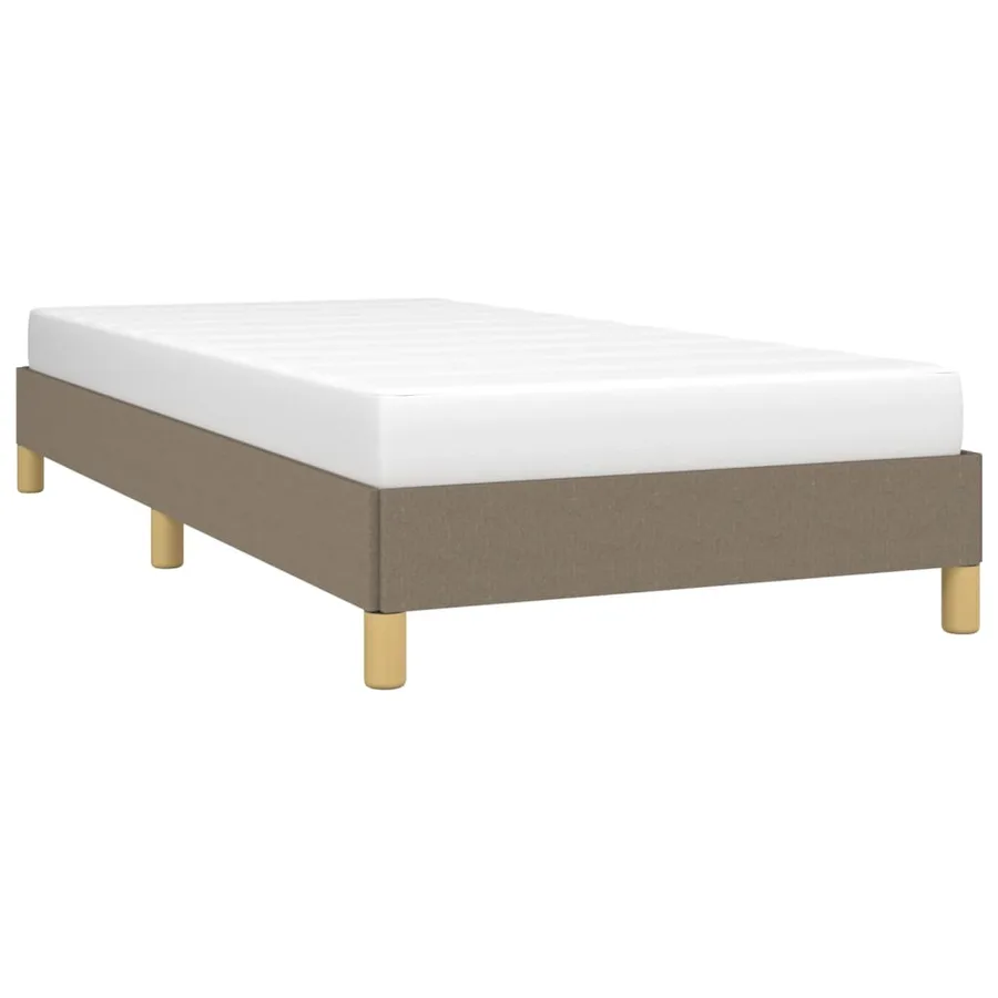 Cadre de lit sans matelas taupe 80x200 cm tissu - 3